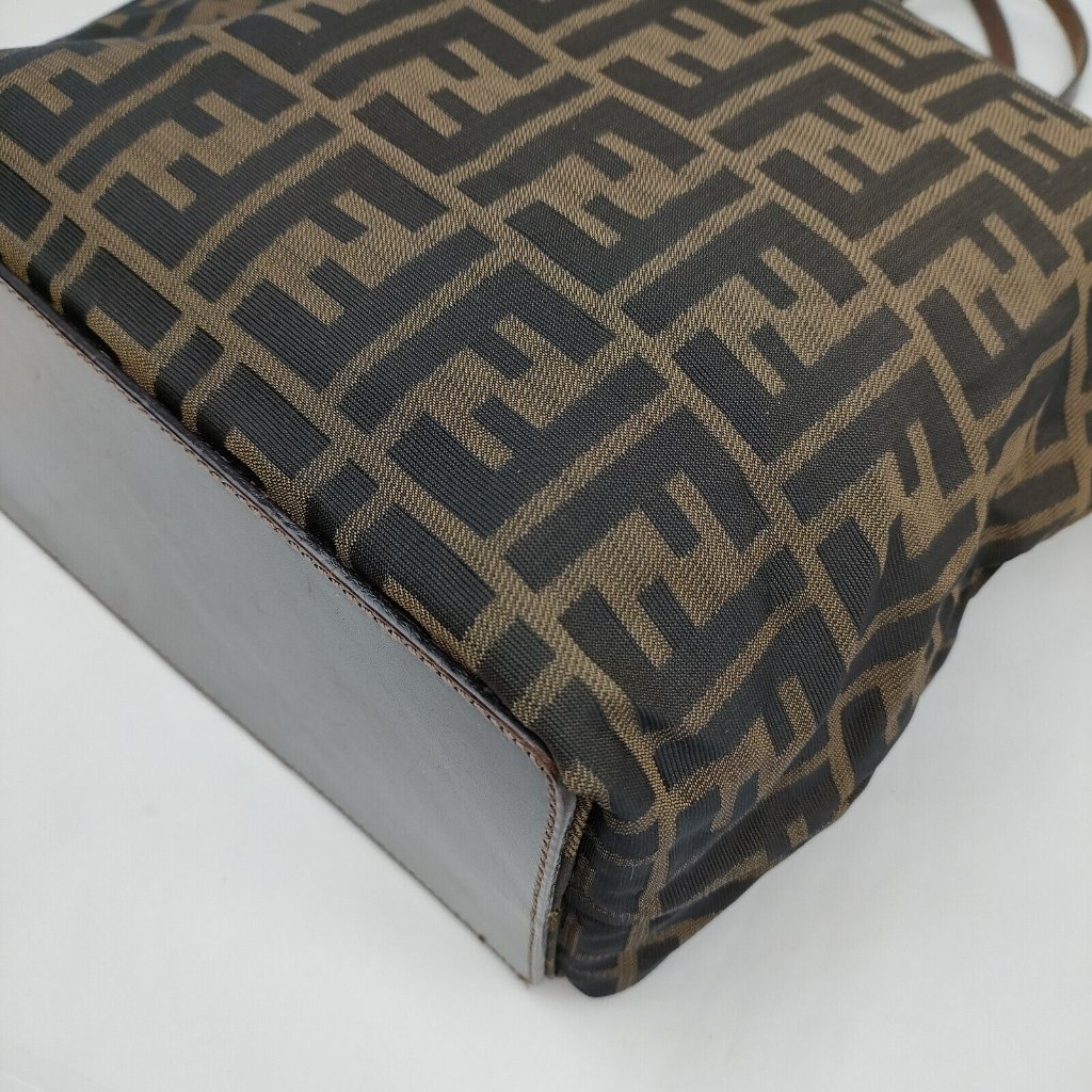 Fendi Zucca Mint Condition Brown Monogram Shopping Tote Bag Handbag